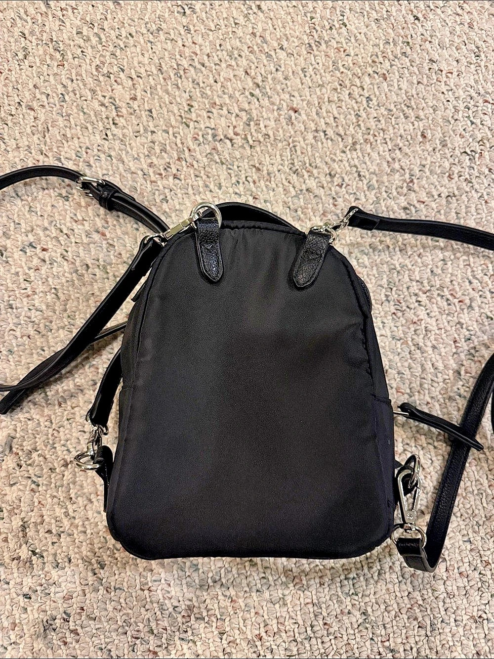 Black Mini Backpack Like New - Picture 2 of 2